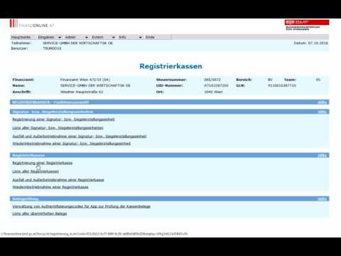 4: Einfache Anmeldung einer Registrierkasse