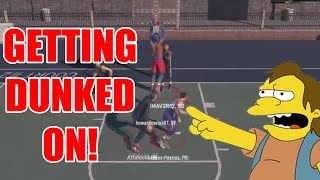 GETTING DUNKED ON! - NBA 2K15 MyPark | NBA 2K15 My Park Gameplay PS4