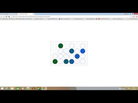 Learn to create a Binary Clock in Canvas with HTML 5