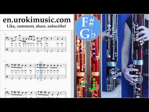 Bassoon lessons Axel F - Crazy Frog Sheet Music Tutorial um-i352