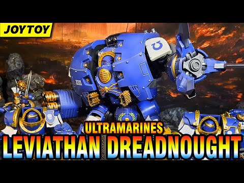 Joytoy Ultramarines Leviathan Dreadnought 1/18 Warhammer action figure review unboxing