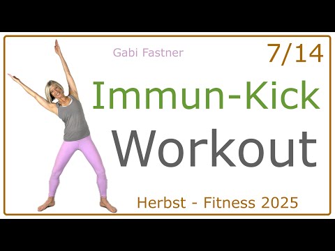 7/14 🏔️ 28 min. Immun - Kick Workout | Widerstandskraft durch Bewegung, ohne Geräte, im Stehen