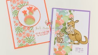 YouTube Tuesday #51:  Stampin’ Up! Last Chance Mini Catalog Items, Flowering Cactus &amp; Kangaroo Cards