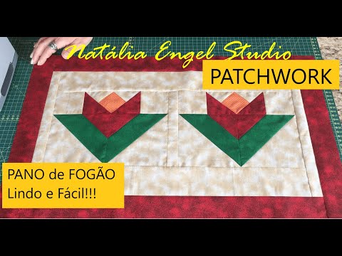 PANO de FOGÃO em PATCHWORK | Lindo e Fácil