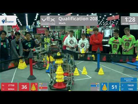 2018 VRC Math Q208 - 2775B 9090A vs 7862B 709S - 93 to 53