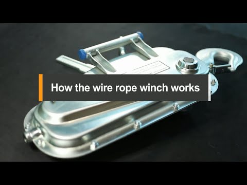 How the wire rope winch works