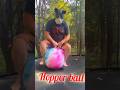 Hopper Ball On The Trampoline