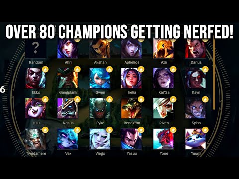 80+ Champions NERFED! (12.10 Patch Preview)