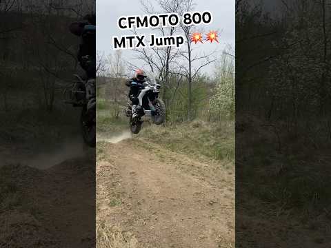 CFMOTO 800 MTX jump💥💥 #cfmoto #adventurebike #motorcycle #enduro #offroad #enduro #cfmoto800mtx