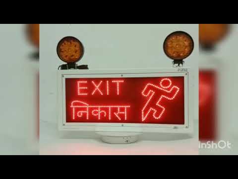 Fine Industrial Emergency Exit Light with LED Sign