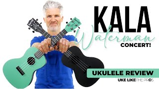 Video thumbnail for A CONCERT?? YES! Kala Waterman Concert Ukulele! | Ukulele Review by Uke Like The Pros