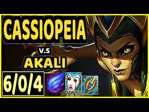 NOMANZ (CASSIOPEIA) vs AKALI - 6/0/4 KDA MID CHALLENGER GAMEPLAY - EUW