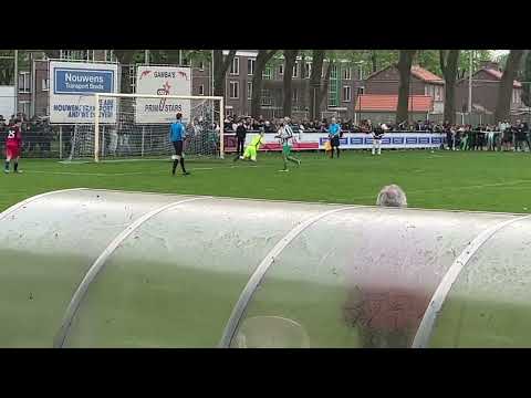 Penalty-serie Groen-Wit vs Zwaluw VFC 8-7 (halve finale beker, uitslag na 90 minuten 3-3)