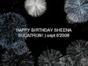 happy birthday sheena!