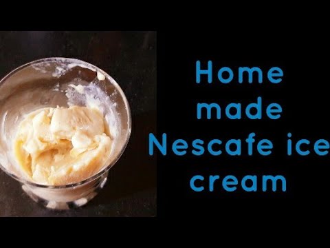 Home made nescafe ice cream