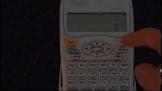 Reset Sharp EL-531WH Calculator