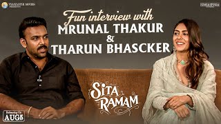 Fun Interview with Mrunal Thakur & Tharun Bhascker | Sita Ramam | Dulquer Salmaan | Rashmika | Hanu video