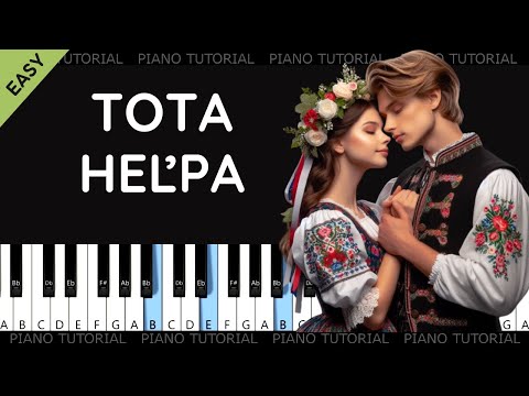 Tota Heľpa - To ta Helpa - lidová  (piano tutorial | klavír | akordy | noty | české písničky)