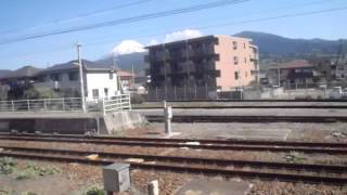 preview picture of video '世界遺産 富士山　[東海道本線 沼津→富士 右側車窓]　　Mt.Fuji'