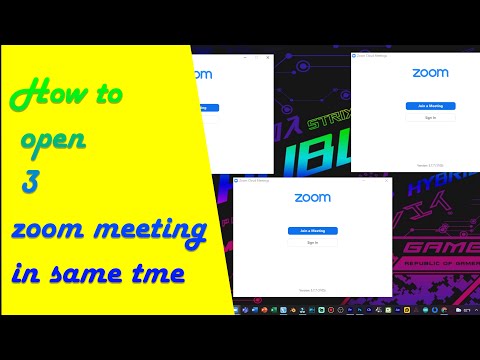 how to open 3 zoom meeting in same time #zoom