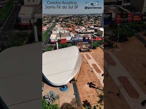 SANTA FÉ DO SUL SP, PROJETO VISÃO AÉREA - TEATRO DE ARENA / CONCHA ACÚSTICA.