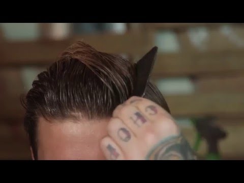 The classic Pompadour Haircut. How to cut & style
