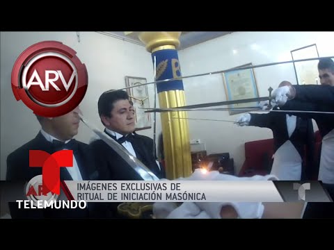 Extraños ritos de iniciación masónica | Al Rojo Vivo | Telemundo