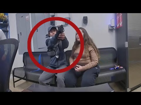 Video shows moment shoplifting suspect pulls out gun, attempts to shoot officer