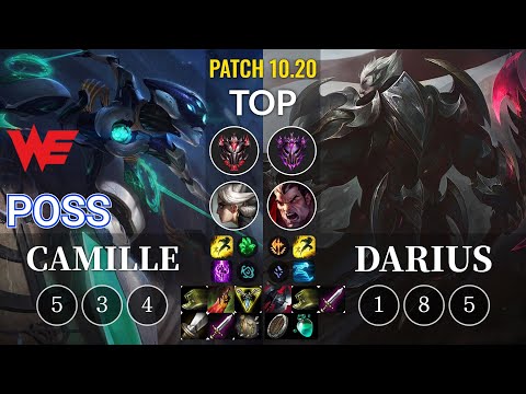 WE Poss Camille vs Darius Top - KR Patch 10.20