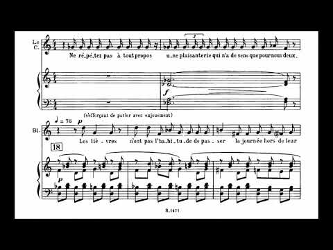 F. Poulenc: Dialogues des Carmélites - Act 1 (with score)