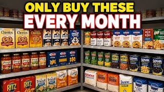 Only Buy These 20 Budget Groceries Every Month! (Stop Wasting Money!)