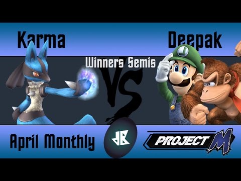 [PM] dB April 2017 Monthly - Karma (Lucario) vs Deepak (Donkey Kong, Luigi) - Winners Semis