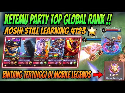 KETEMU AOSHI STILL LEARNING !! BINTANG TERTINGGI SEPANJANG SEJARAH MOBILE LEGENDS !! ⭐️4123😲