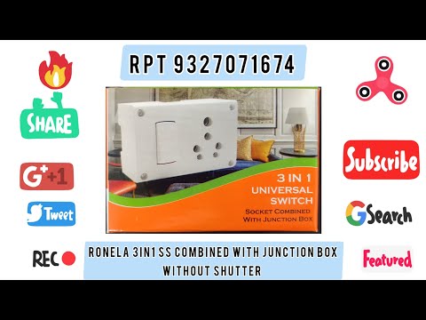 16a ronela 3in1 ss combined with junction boxwithout shutter...