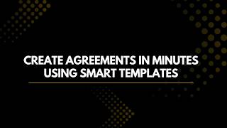 How to Create Agreements Using Templates