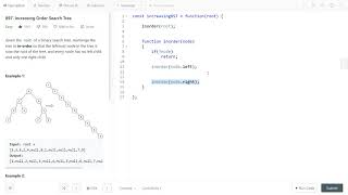 YouTube video 'LeetCode 897. [easy] Increasing Order Search Tree'