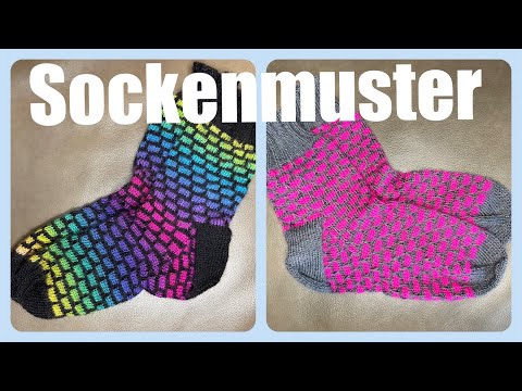Sockenmuster ganz leicht zu stricken, auch für Anfänger