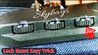 Skybags Lock Reset  || How To Unlock Skybags Number Lock If Forgot The Password || How To Reset