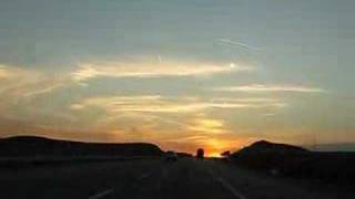 preview picture of video 'TOPEKA to ABILENE, KS  I-70  FLINT HILLS  SUNSET  TIME LAPSE'