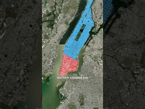 Why Manhattan’s Street Map Splits in Half 🗽 NYC’s Grid vs. Chaos 😱
