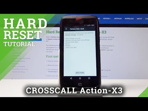 How to Hard  Reset CROSSCALL Action-X3 -  Factory Reset / Erase Data