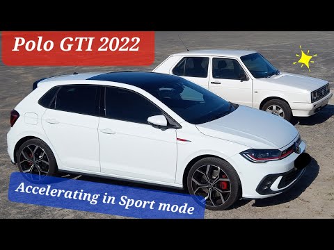 Polo GTI 2022, acceleration in Sport mode.