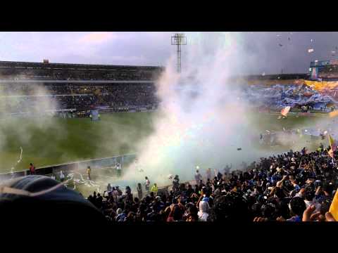 "Salida Millos-Nacional  09/02/14" Barra: Comandos Azules • Club: Millonarios