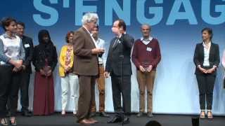 La France s'engage : remise du prix par Francois Hollande