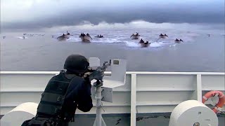 Les pirates ont volé les navires marchands chinois et la marine chinoise les a attaqués et battus.