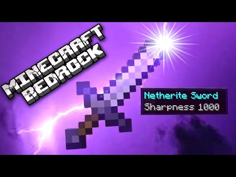Insane Sharpness 255 Enchantment in Minecraft Bedrock