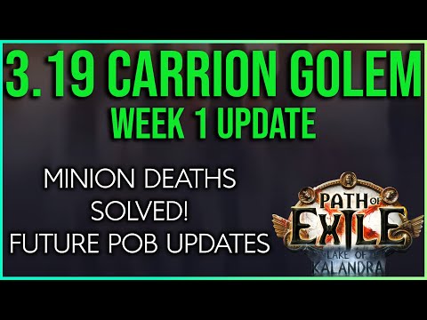 ❰Path of Exile 3.19 Lake of Kalandra❱ Carrion Golem Occultist  Week 1 update! Minions saved!