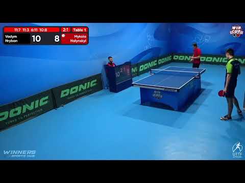 02:30 Vadym Hryban 3 - 1 Mykola Halynskyi West 5 WIN CUP 29.10.2022 | TABLE TENNIS WINCUP