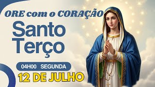 TERÇO COMPLETO DE HOJE 12/07/2025 - SÁBADO - MISTÉRIOS GOZOSOS - SANTO TERÇO - ORAÇÃO DIÁRIA