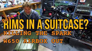 The Point of No Return: W650 COIL & Airbox Removal | Starting to Remove the Wiring Loom | New Rims?